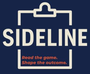 Logo Sideline. Read The Game. Shape the Outcome.